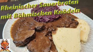 Rheinischer Sauerbraten mit böhmischen Knödeln [upl. by Ydnyl]