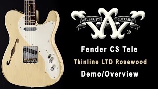 Fender Custom Shop Thinline TELE Rosewood Demo [upl. by Lemcke]