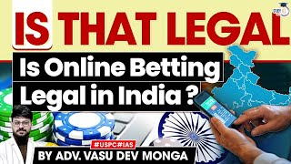 Is Betting Legal in India  Is that Legal Series  StudyIQ IAS [upl. by Janet]