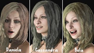 Dimitrescu Sisters Human Face amp Skin CloseUp Facial Animation  Model Viewer [upl. by Apoor191]