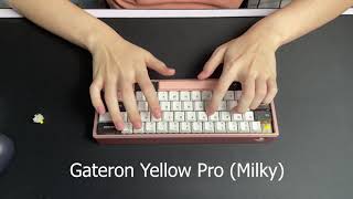 An undervalue switches TTC Gold Pink Switch Sound test Tangerine Gateron Yellow Pro [upl. by Klarrisa]