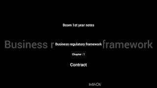 Business regulatory framework notes chapter 1 business businessmanagement businesslaw [upl. by Wildon91]