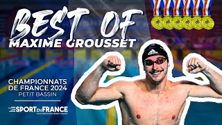 🏊‍♂️ Le Best Of de MAXIME GROUSSET  Championnats de France Elite en petit bassin 2024 [upl. by Hinman639]