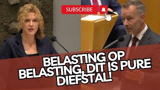 Van Haga pakt het kabinet aan Belasting op belasting dit is pure DIEFSTAL [upl. by Takara]