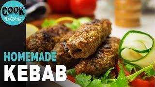 HomeMade Kebab Recipe  Easy Kebab Recipe  How to Make Kebab at Home  Kofta Kebab [upl. by Amaras673]