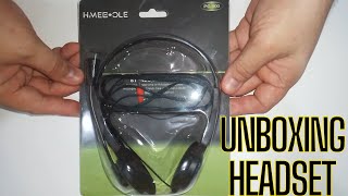 Unboxing Stereo Headset HMEE OLE PC900 [upl. by Yllek]