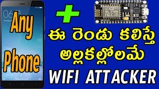 WIFI JAMMER  NODEMCU ESP8266 TELUGU  WIFI DEAUTHER TELUGU  TEKPEDIA [upl. by Llehsyar398]