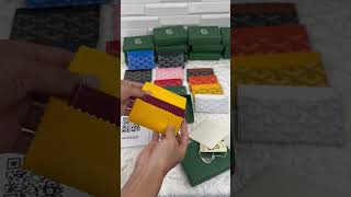 unboxing goyard wallet for men and women card holder luxury designer brand from Alibaba dupes [upl. by Standush798]