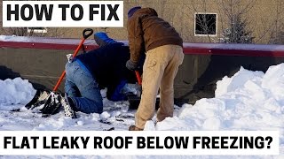 How to Fix a Leaky Roof during cold winter [upl. by Burd]