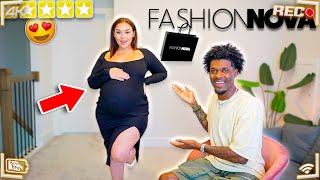 RATING MY PREGNANT GIRLFRIEND FASHION NOVA OUTFITS [upl. by Deina]