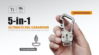 The KeySnap｜Titanium EDC Multitool Keychain Carabiner [upl. by Heinrike]