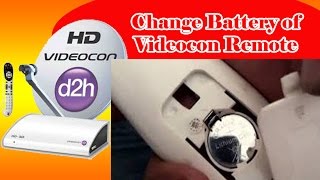 Change battery in Videocon D2H Remote [upl. by Esinev]