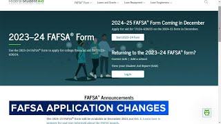 New FAFSA to be released December 31 [upl. by Sessler1]