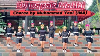 DJ Dayak Malihi Line Dance Demo by Astri amp Arabella LD Class [upl. by Spiegel67]