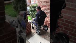 How to use leg extensions on an electric folding wheelchair  LITHTECH SMART CHAIR 1 XL demo [upl. by Johm]