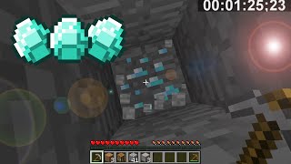 MINECRAFT FASTEST WAY TO FIND DIAMONDS IN 1710 WORLD RECORD 012523 [upl. by Barvick]