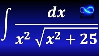 208 Integral de dx entre x2 por raíz cuadrada de x225 SUSTITUCION TRIGONOMETRICA TIPO TANGENTE [upl. by Ancell]