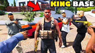 Franklin Trapped In The Most Dangerous KING BASE In GTA 5  SHINCHAN and CHOP [upl. by Naitsirk]