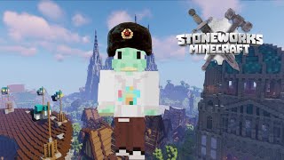 🔴Minecraft worldbuilding in stoneworks [upl. by Arikaahs978]