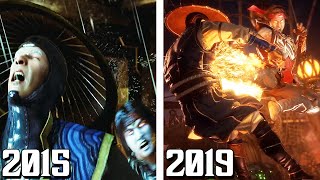 Revenant Liu Kang Fighting Raiden Twice 20152019  Mortal Kombat [upl. by Wilbert]