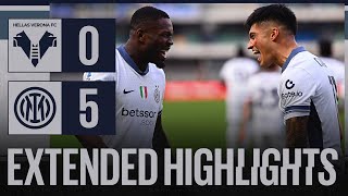 UNA VITTORIA A CINQUE STELLE ⭐  H VERONA 05 INTER  EXTENDED HIGHLIGHTS 📺⚫🔵 [upl. by Adnelg]