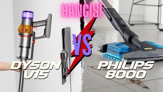 DYSON V15 DETECT SUBMARİNE VS PHILIPS 8000 AQUA PLUS KARŞILAŞTIRMA HANGİSİNİ ALMALIYIZ [upl. by Naitsabas]