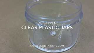 polystyrene ps Clear Plastic Jars [upl. by Ysset]