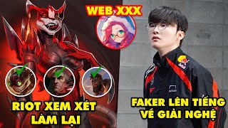 Update LMHT Aurora trở thành nạn nhân web đen Faker lên tiếng về giải nghệ Riot làm lại các tướng [upl. by Rihat]