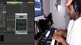 Making A Beat  RampB Track  Launchkey 37 amp Ableton [upl. by Konstantine]