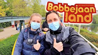 Spektakuläre Achterbahnen in Belgien  Bobbejaanland Lichtaart 2021  Vlog 237 [upl. by Aleusnoc]