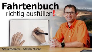 Fahrtenbuch richtig ausfüllen Steuern sparen durch Fahrtenbuch elektronisches Fahrtenbuch legal [upl. by Haroldson]