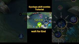 Cyclops Skill combo Tutorial Mobile legends ml2b tutorial shorts [upl. by Nitnert]