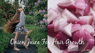 ONION JUICE FOR EXTREME HAIR GROWTH Stop Hair loss amp Grow Long Hair [upl. by Sheng]