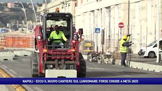 Ecco il cantiere sul lungomare a Napoli chiuderà forse a metà 2025 [upl. by Aniv623]