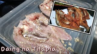 DAING NA TILAPIA  Tilapia Recipe  Lutong Pinoy [upl. by Hakon]