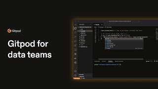 Gitpod for data teams in 120 seconds [upl. by Bose]