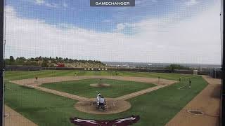 Brenden Hamel with a hard hit single up the middle against Cheyenne Mountain [upl. by Eak]