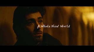 ZAYN Zhavia Ward  A Whole New World Lyrics Video From quotAladdinquot [upl. by Everson]