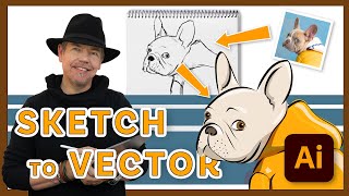 Create Illustration in Illustrator on the iPad from Photo and  or Sketch  Step by Step Tutorial [upl. by Bryn56]