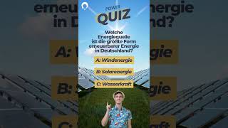 Welche erneuerbare Energie ist die größte in Deutschland erneuerbareenergie klargedacht quiz [upl. by Waldack]