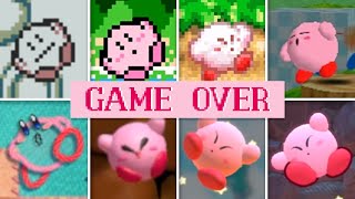 Evolution OF Kirby Death Animations amp Game Over Screens 19922023 [upl. by Alyos]