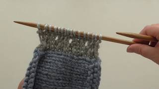 Learn to Knit  Intermediate  1 Stitch Button Hole UK [upl. by Gebelein417]