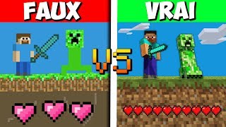 FAUX MINECRAFT VS VRAI MINECRAFT [upl. by Eetse]