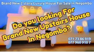 SOLD Brand New Uptairs House For Sale in Negombo  Fernando Homes [upl. by Zzabahs]