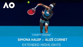 Simona Halep v Alizé Cornet Extended Highlights 4R  Australian Open 2022 [upl. by Rayna]