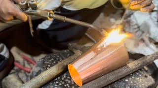 Copper glass handmade making process🔥 [upl. by Samala193]