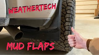 WEATHERTECH Mud flap install on a big meat DUALLY [upl. by Zebaj864]