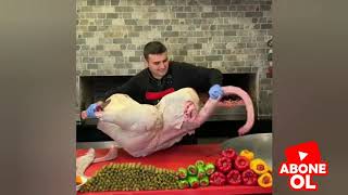 Turkish Chef Burak Amazing Giant Ostrich [upl. by Kired449]