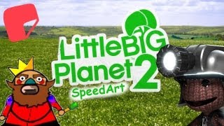 LittleBigPlanet SpeedArt  The King of the Gardens [upl. by Atekehs]