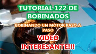 Tutorial 122 bobinado de un motor paso a paso [upl. by Esile]